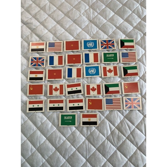 Other - 1991 Topps Desert Storm Flag Sticker Puzzle Cards Vintage 🇺🇸🇺🇸 36card Lot!